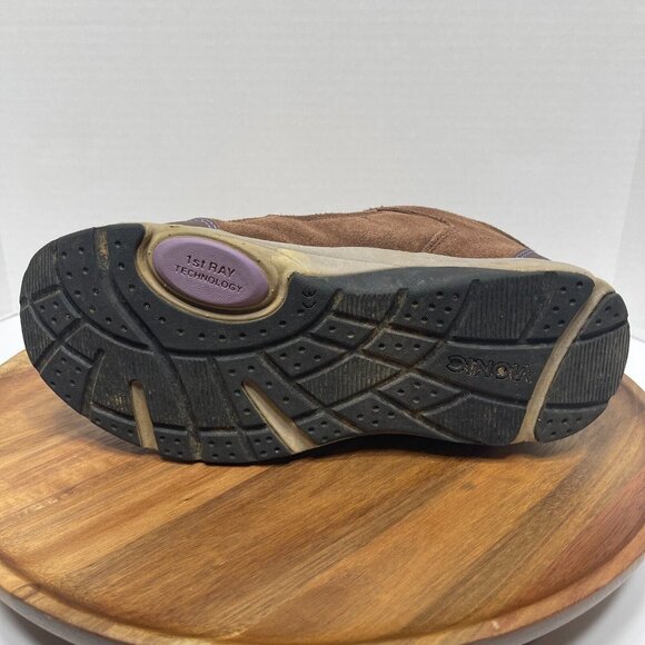 Vionic Cypress Brown Suede Purple Hiking Boot Sneaker Shoes Women's Size 8.5 - Picture 12 of 16